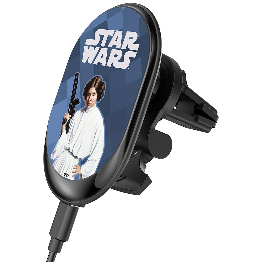 Keyscaper Princess Leia Star Wars Color Block Wireless Magnetic Car Charger