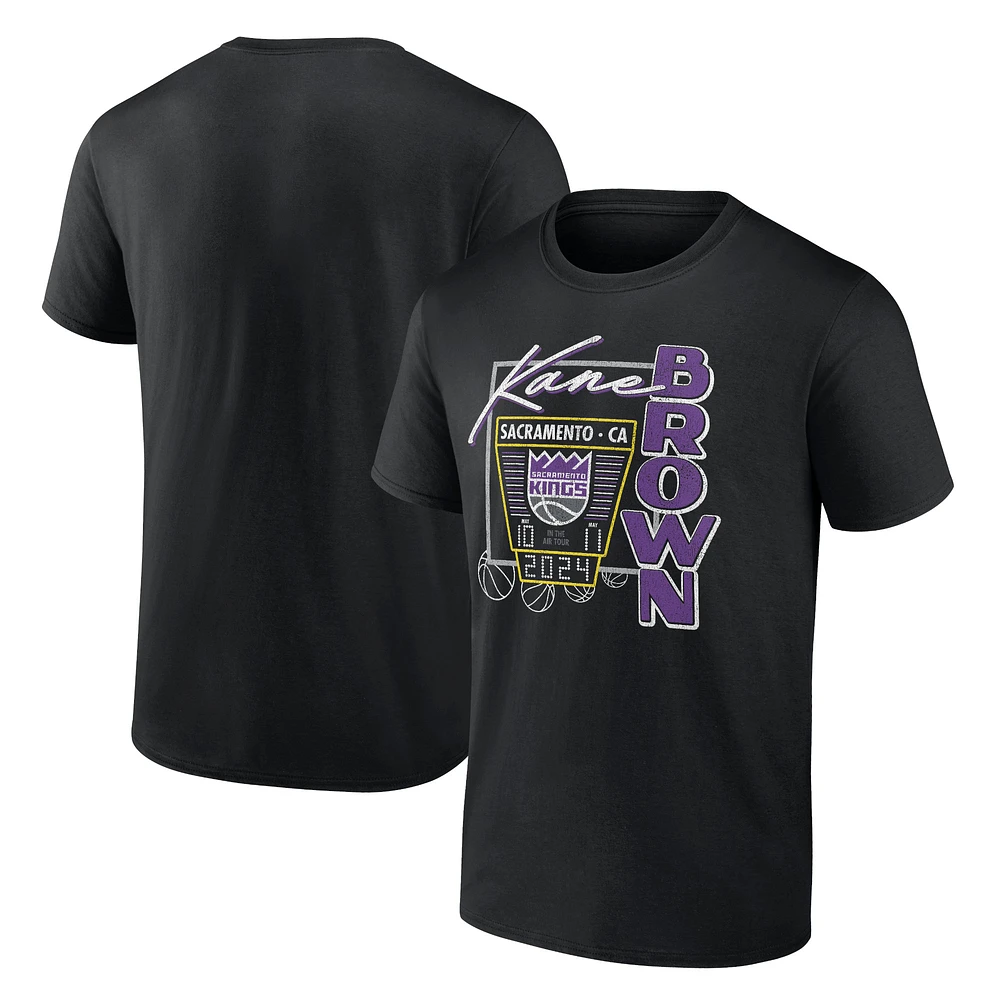 Men's Fanatics Black Kane Brown x Sacramento Kings T-Shirt