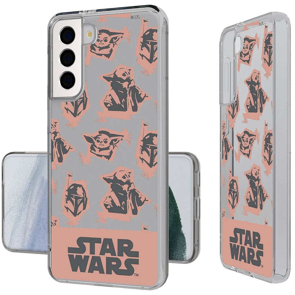 Keyscaper Grogu The Mandalorian Pattern Galaxy Clear Case
