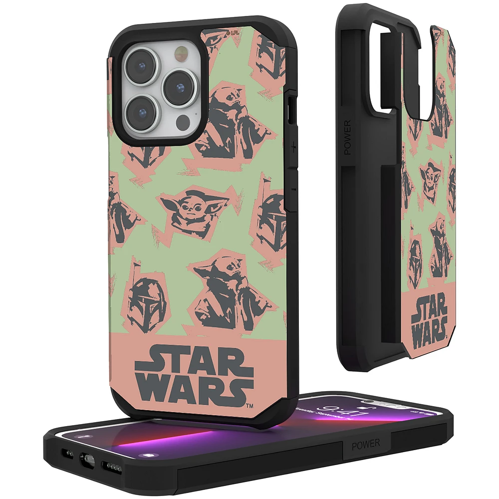 Keyscaper Grogu The Mandalorian Pattern iPhone Rugged Case