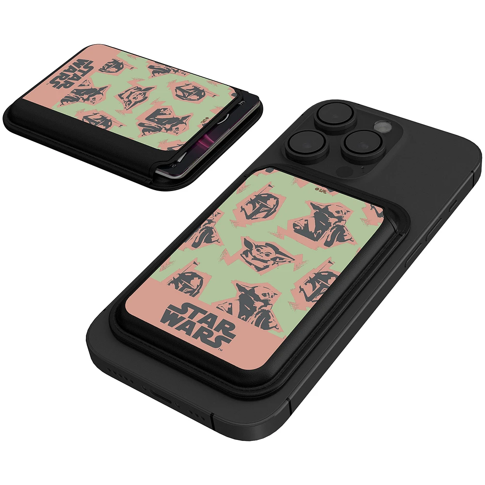 Keyscaper Grogu The Mandalorian Pattern Magnetic Credit Card Wallet