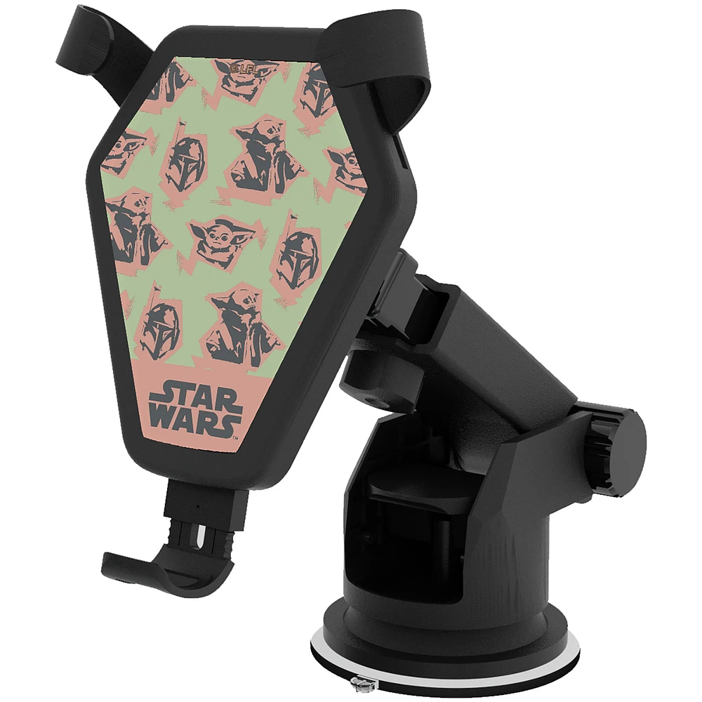 Keyscaper Grogu The Mandalorian Pattern Wireless Car Charger