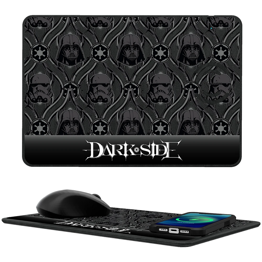 Keyscaper Star Wars Dark Side Pattern Wireless Charger and Mouse Pad