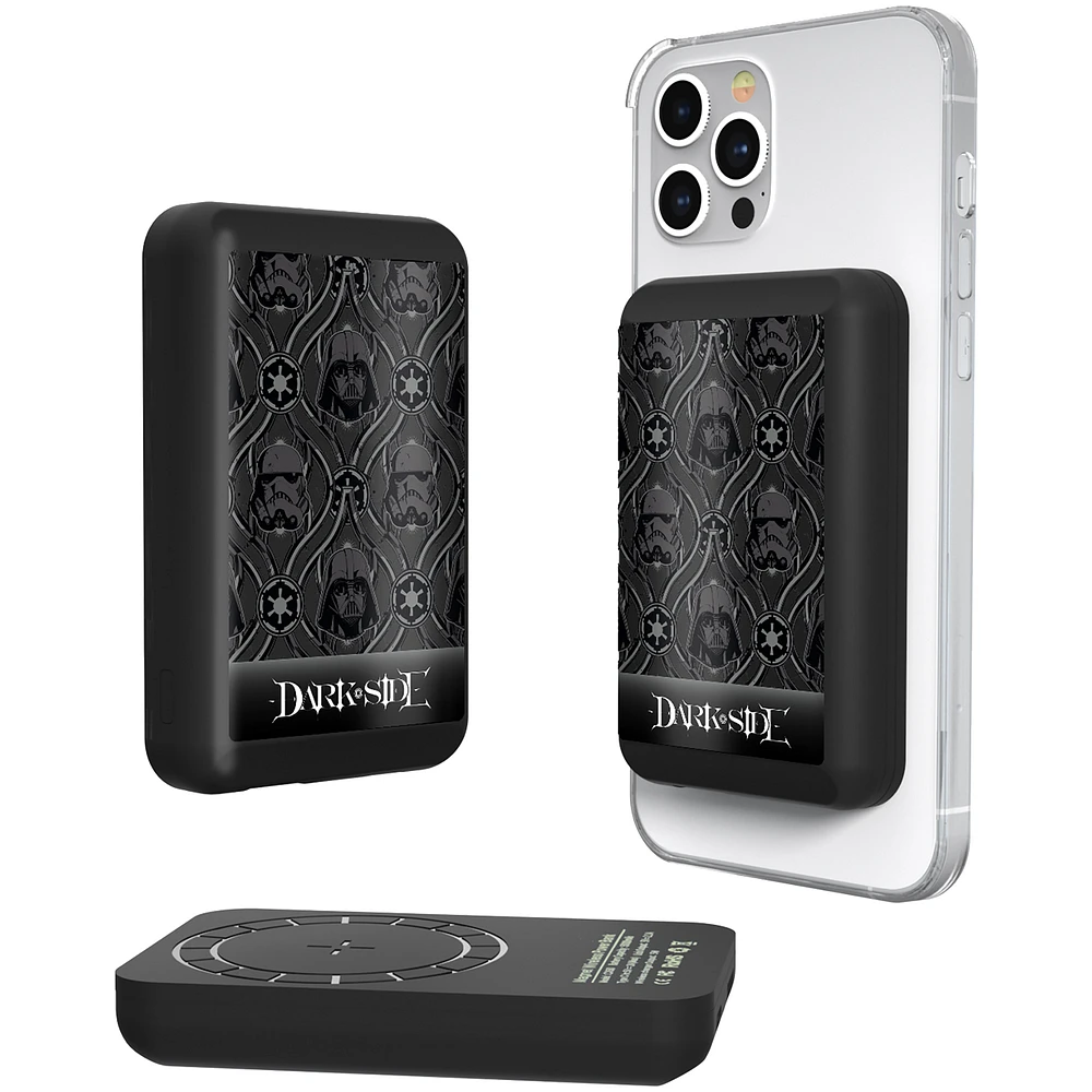 Keyscaper Star Wars Dark Side Pattern Wireless Magnetic Powerbank