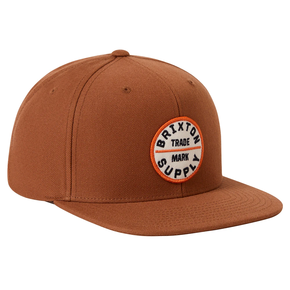Men's Brixton Brown Oath III Snapback Hat