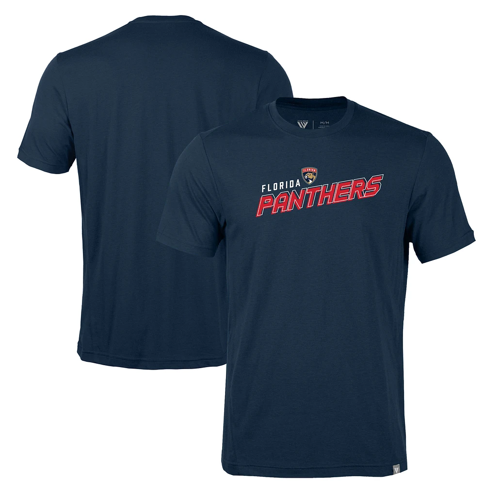Men's Levelwear Navy Florida Panthers Thrive Premier 2.0 Tri-Blend T-Shirt