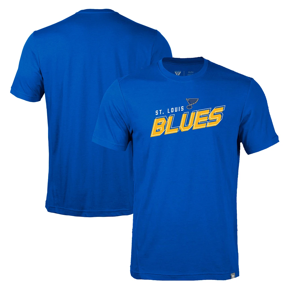 Men's Levelwear Blue St. Louis Blues Thrive Premier 2.0 Tri-Blend T-Shirt