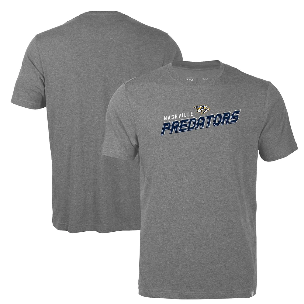 Men's Levelwear Gray Nashville Predators Thrive Premier 2.0 Tri-Blend T-Shirt