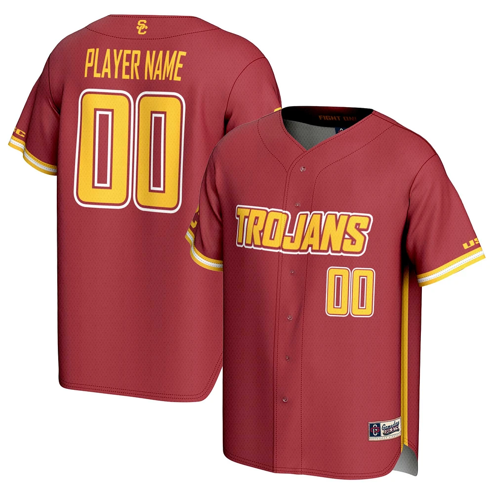 Men's GameDay Greats Cardinal USC Trojans NIL Pick-A-Player Baseball Lightweight Jersey