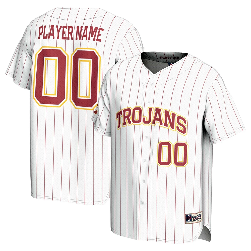 Men's GameDay Greats White USC Trojans NIL Pick-A-Player Baseball Lightweight Jersey
