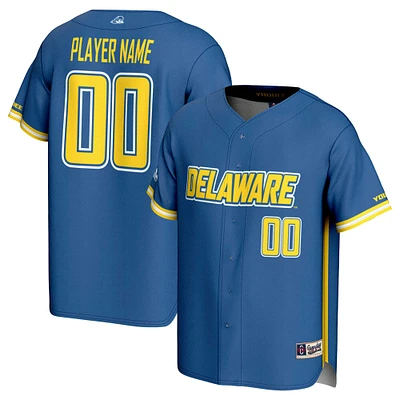 Youth GameDay Greats Royal Delaware Fightin' Blue Hens NIL Pick-A-Player Baseball Lightweight Jersey