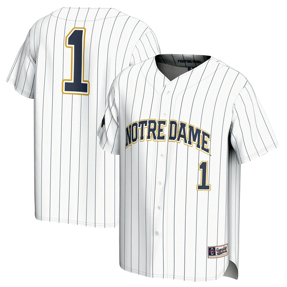 Youth GameDay Greats #1 Notre Dame Fighting Irish Lightweight Baseball Jersey