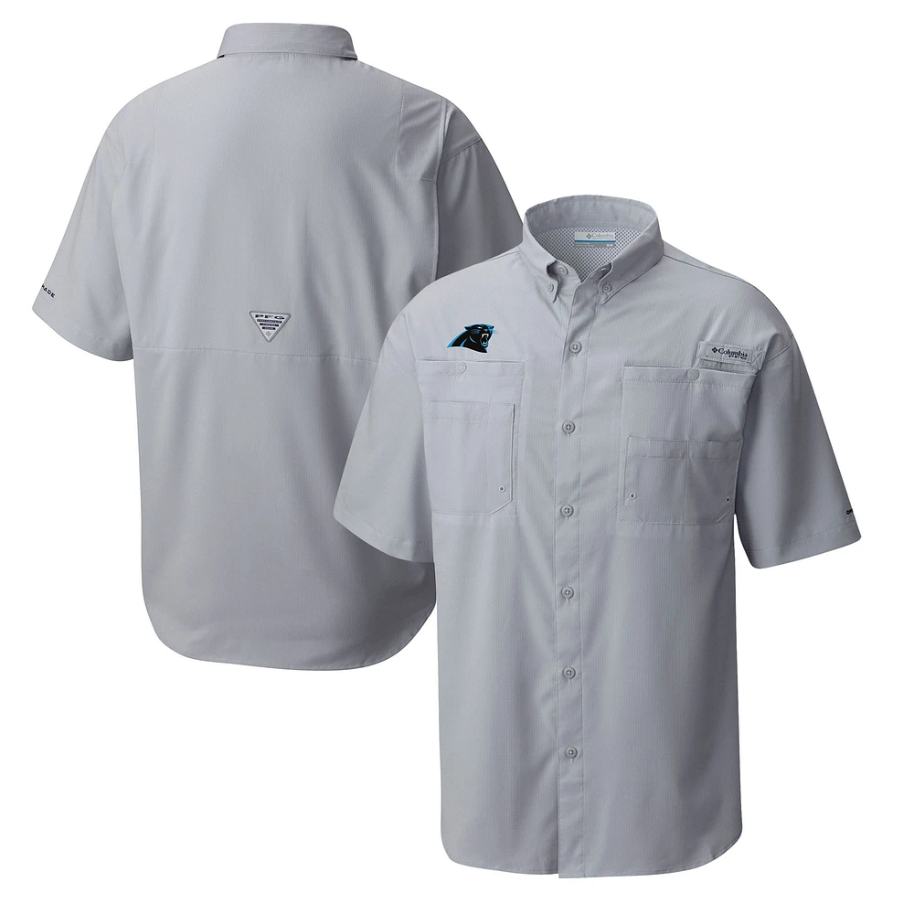 Men's Columbia Carolina Panthers Tamiami Omni-Shade Button-Down Shirt