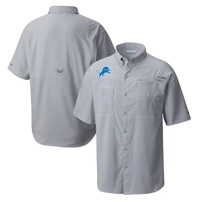 Men's Columbia Detroit Lions Tamiami Omni-Shade Button-Down Shirt