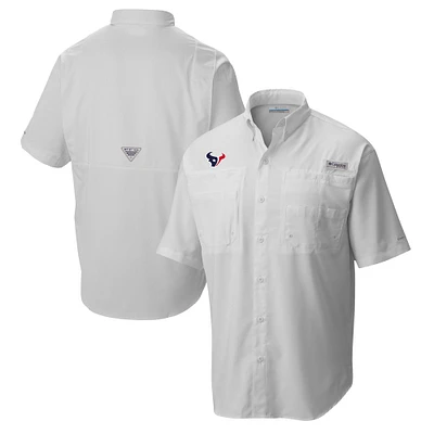 Men's Columbia Houston Texans Tamiami Omni-Shade Button-Down Shirt