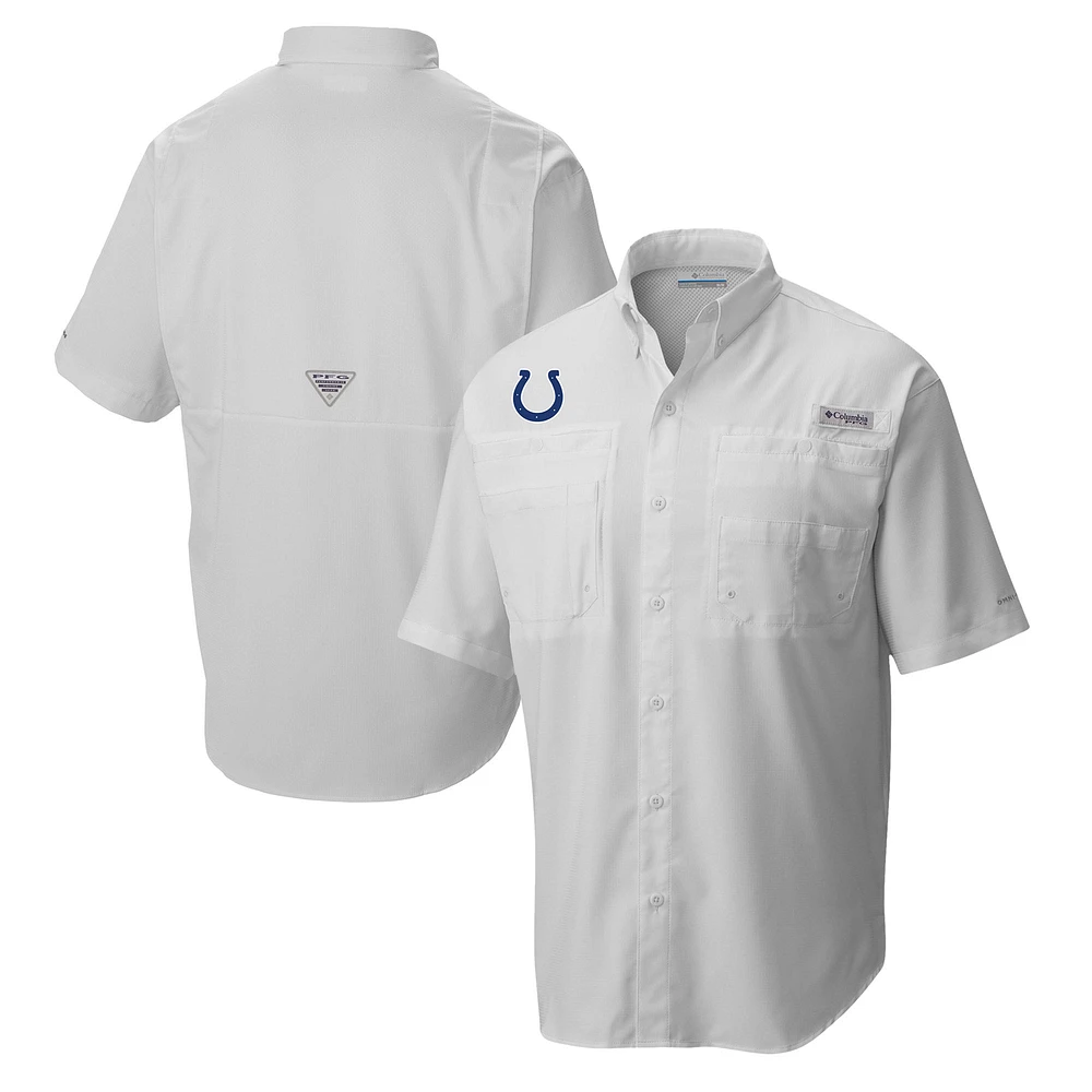 Men's Columbia Indianapolis Colts Tamiami Omni-Shade Button-Down Shirt