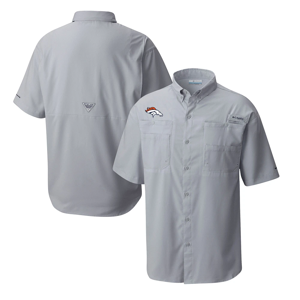 Men's Columbia Denver Broncos Tamiami Omni-Shade Button-Down Shirt