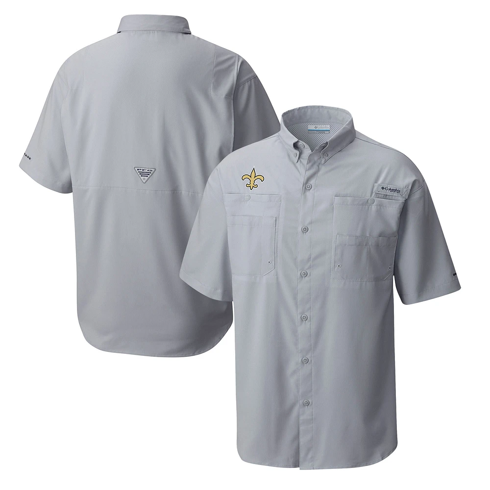 Men's Columbia New Orleans Saints Tamiami Omni-Shade Button-Down Shirt