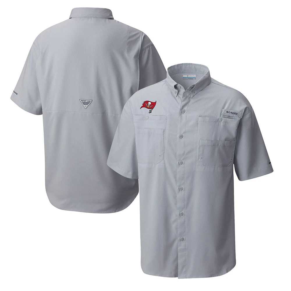 Men's Columbia Tampa Bay Buccaneers Tamiami Omni-Shade Button-Down Shirt