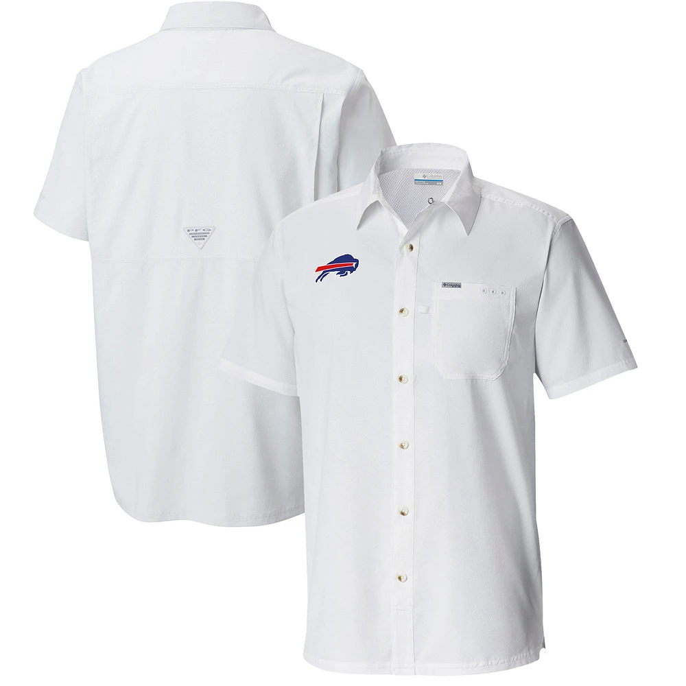 Men's Columbia Buffalo Bills Slack Tide Omni-Wick Button-Up Camp Shirt