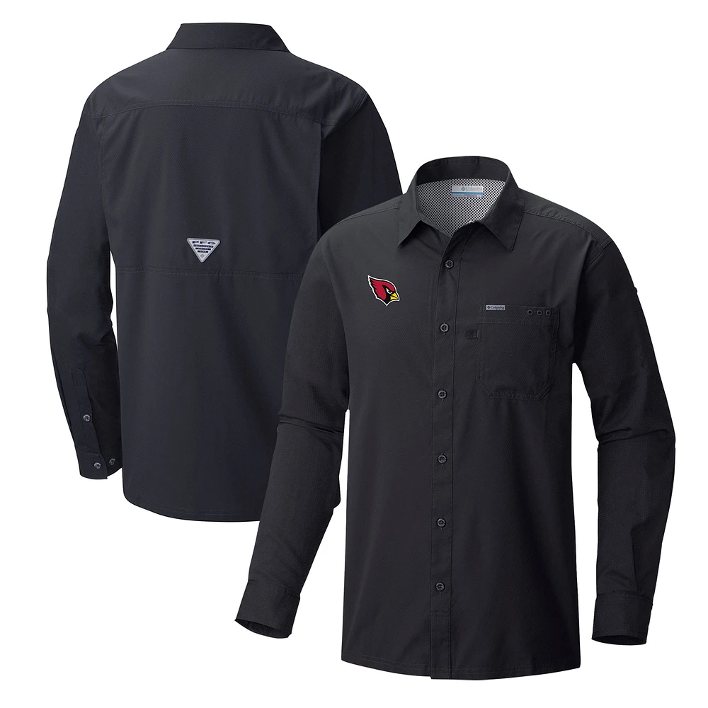 Men's Columbia Arizona Cardinals Slack Tide Omni-Wick Long Sleeve Button-Up Shirt