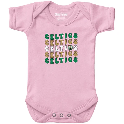 Newborn & Infant Chad Jake Light Boston Celtics Groovy Bodysuit