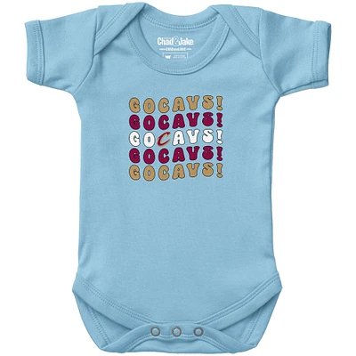 Newborn & Infant Chad Jake Light Blue Cleveland Cavaliers Groovy Bodysuit