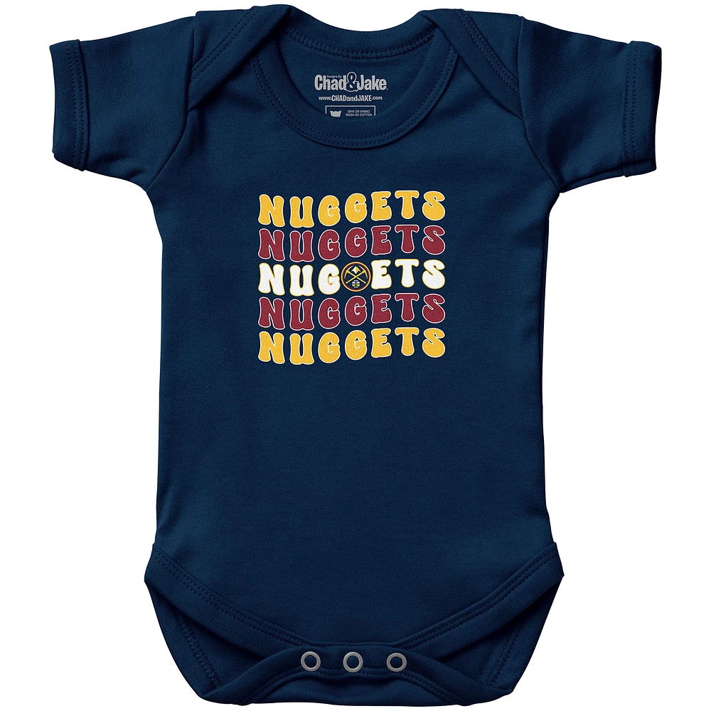 Newborn & Infant Chad Jake Navy Denver Nuggets Groovy Bodysuit
