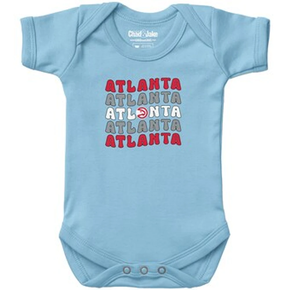 Newborn & Infant Chad Jake Light Blue Atlanta Hawks Groovy Bodysuit