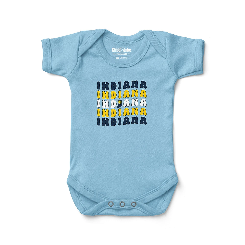 Newborn & Infant Chad Jake Light Indiana Pacers Groovy Bodysuit