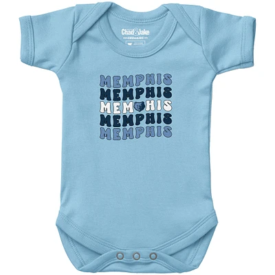 Newborn & Infant Chad Jake Light Memphis Grizzlies Groovy Bodysuit