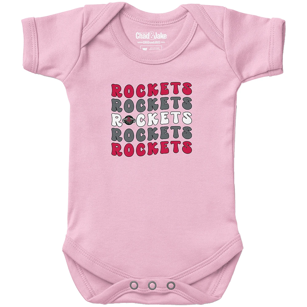 Newborn & Infant Chad Jake Light Pink Houston Rockets Groovy Bodysuit