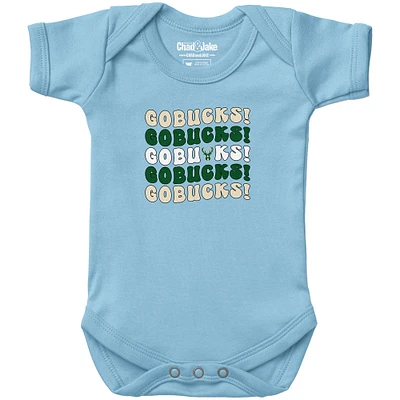 Newborn & Infant Chad Jake Light Blue Milwaukee Bucks Groovy Bodysuit
