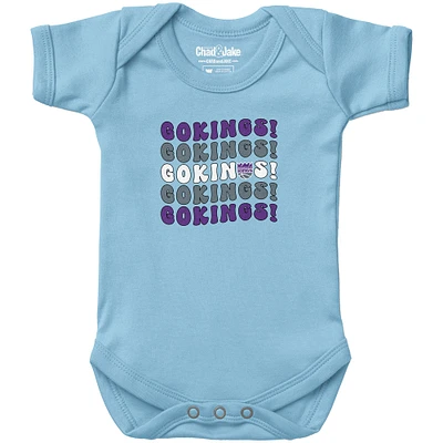Newborn & Infant Chad Jake Light Blue Sacramento Kings Groovy Bodysuit