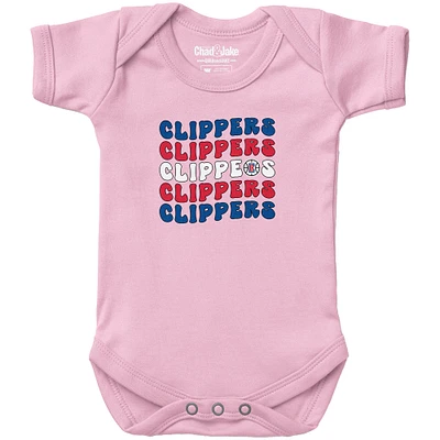 Newborn & Infant Chad Jake Light LA Clippers Groovy Bodysuit