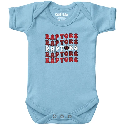 Newborn & Infant Chad Jake Light Blue Toronto Raptors Groovy Bodysuit