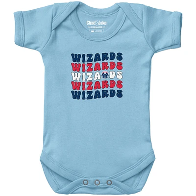 Newborn & Infant Chad Jake Light Blue Washington Wizards Groovy Bodysuit