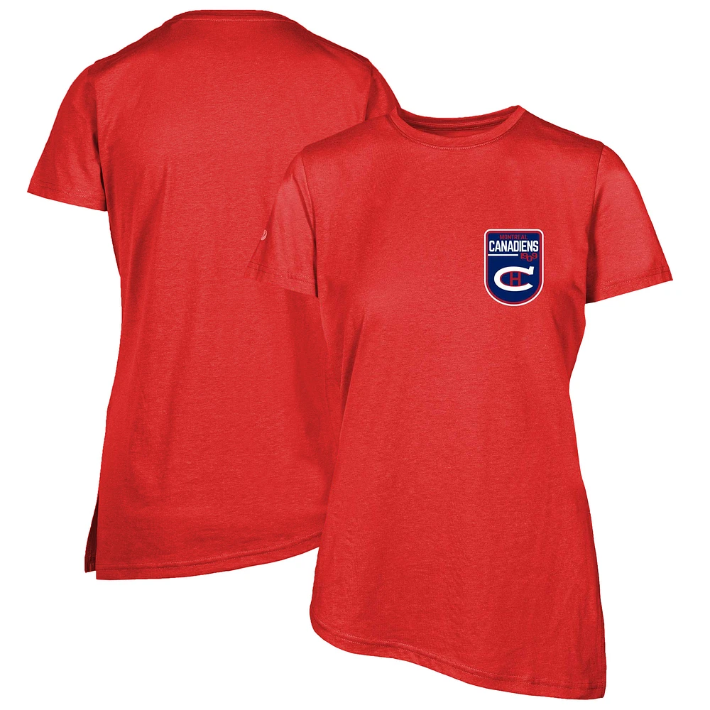Women's Levelwear Red Montreal Canadiens Retro Birch T-Shirt