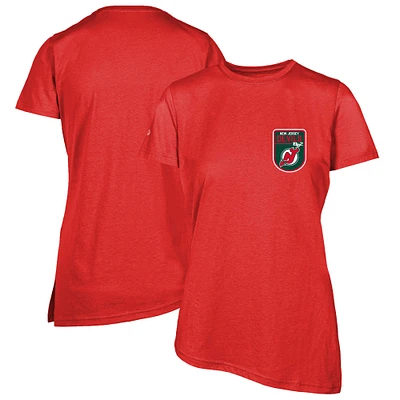 Women's Levelwear Red New Jersey Devils Retro Birch T-Shirt
