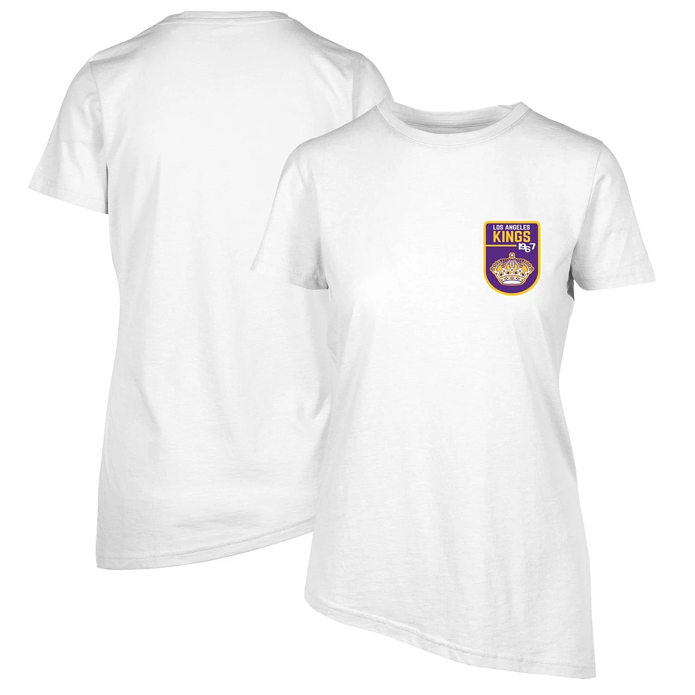 Women's Levelwear White Los Angeles Kings Retro Birch T-Shirt