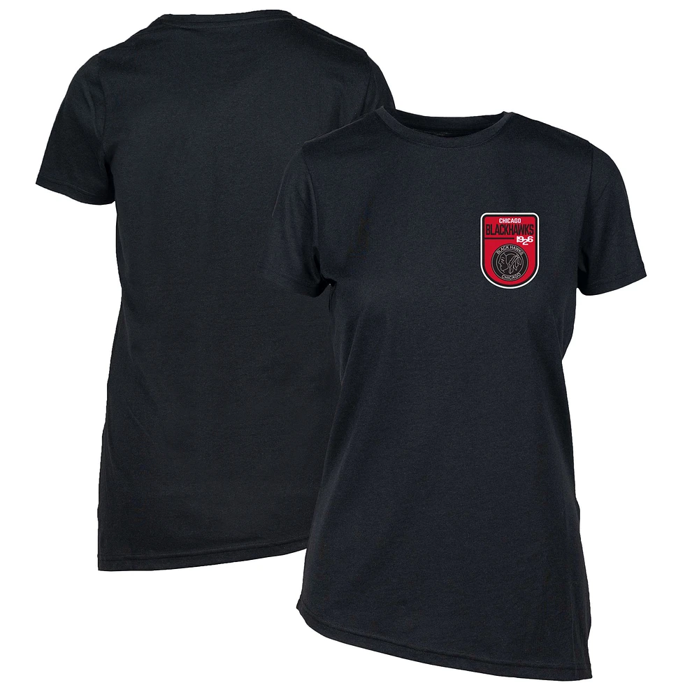 Women's Levelwear Black Chicago Blackhawks Retro Birch T-Shirt