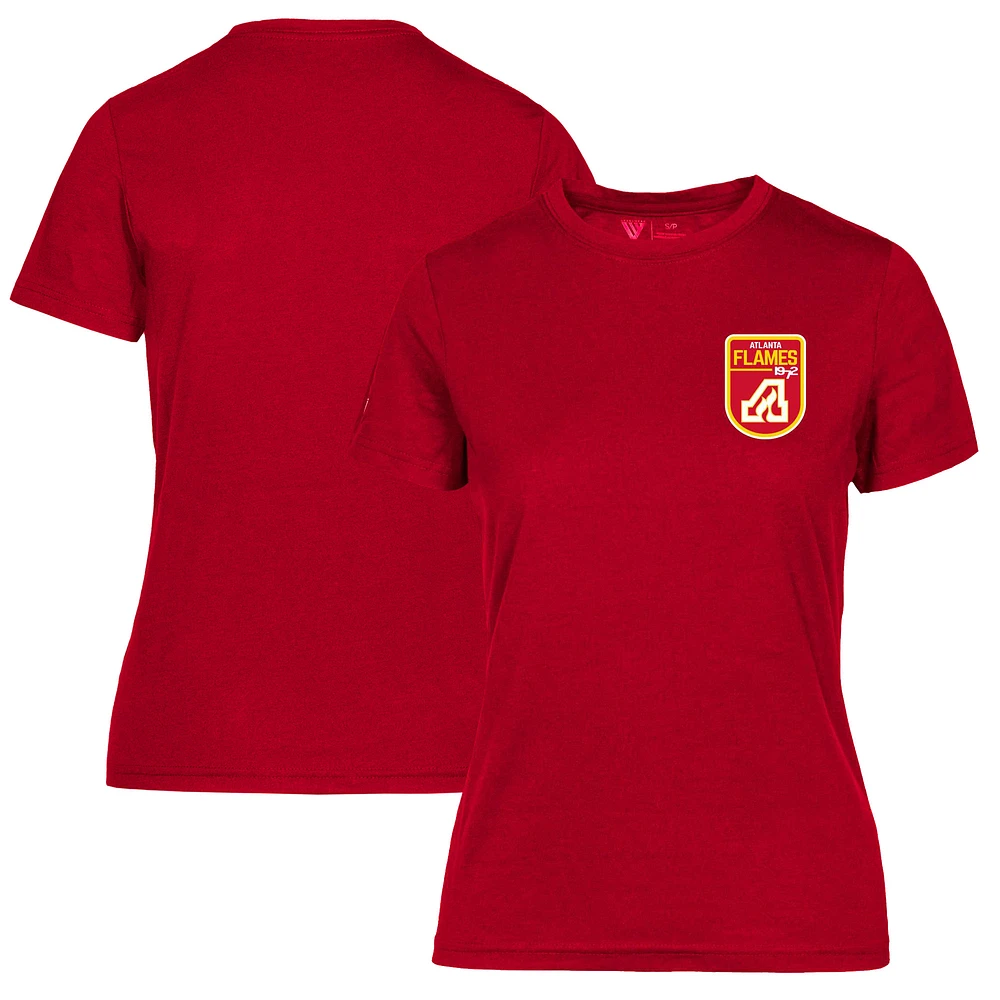 Women's Levelwear Red Atlanta Flames Retro Maddox T-Shirt