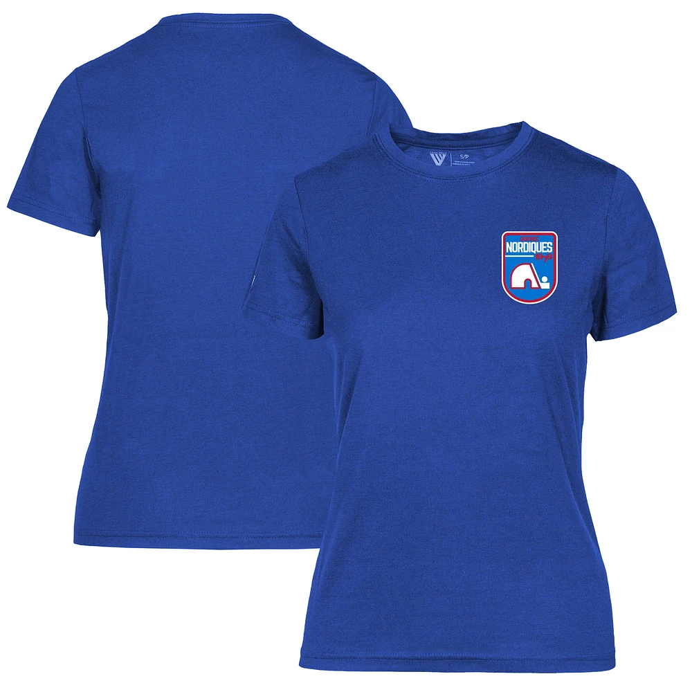 Women's Levelwear Royal Quebec Nordiques Retro Maddox T-Shirt