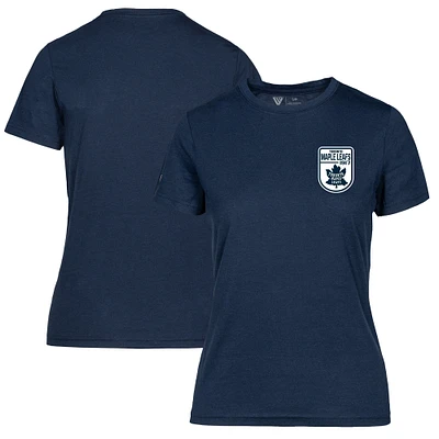 Women's Levelwear Navy Toronto Maple Leafs Retro Maddox T-Shirt