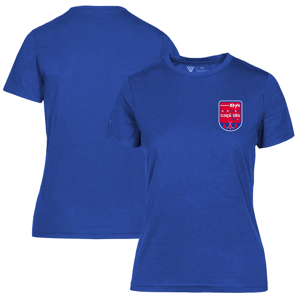 Women's Levelwear Royal Washington Capitals Retro Maddox T-Shirt