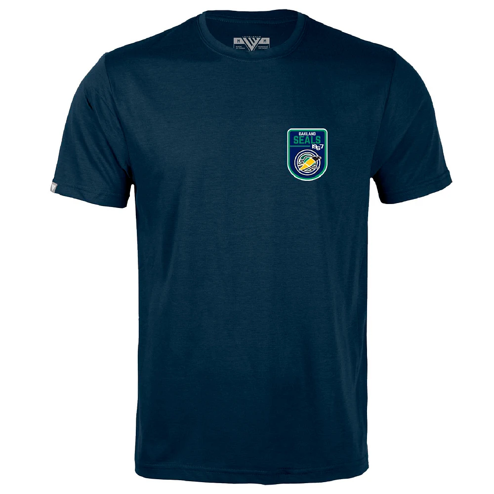 Men's Levelwear Navy Oakland Seals Throwback Retro Richmond T-Shirt