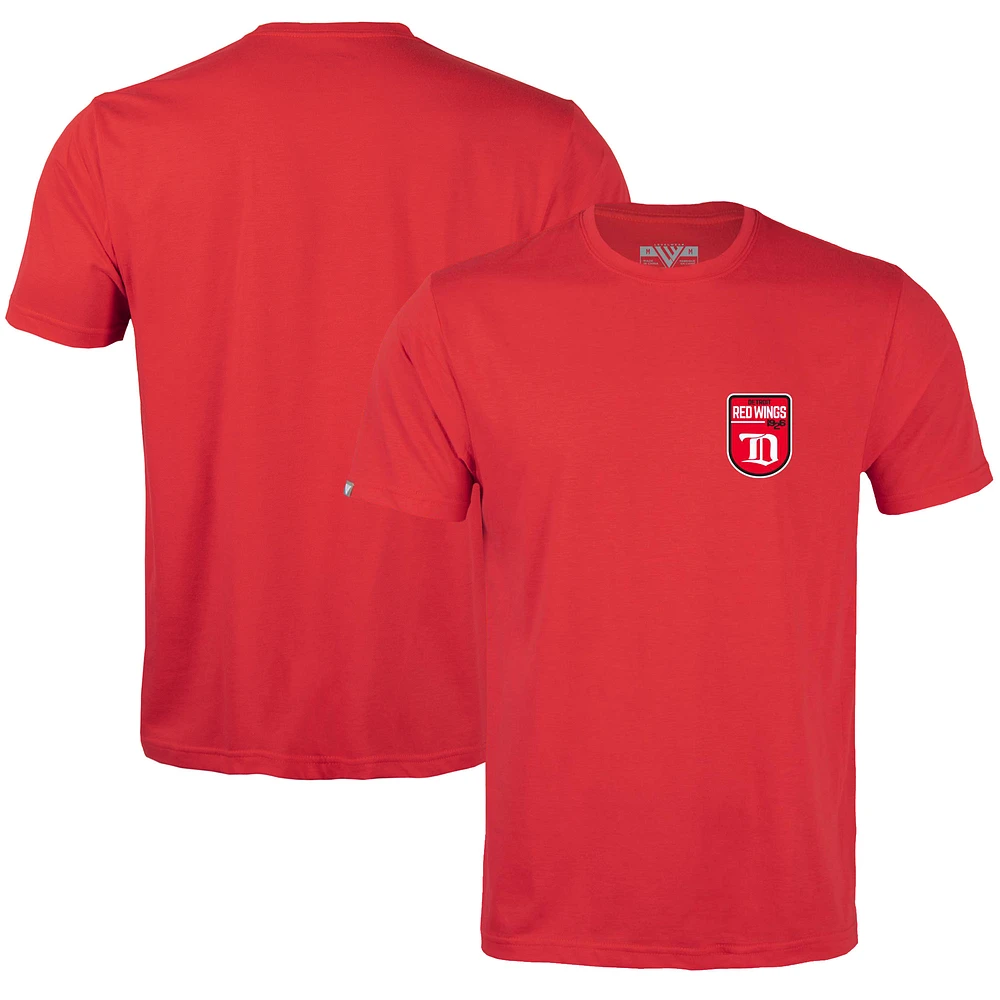 Men's Levelwear Red Detroit Wings Retro Richmond T-Shirt