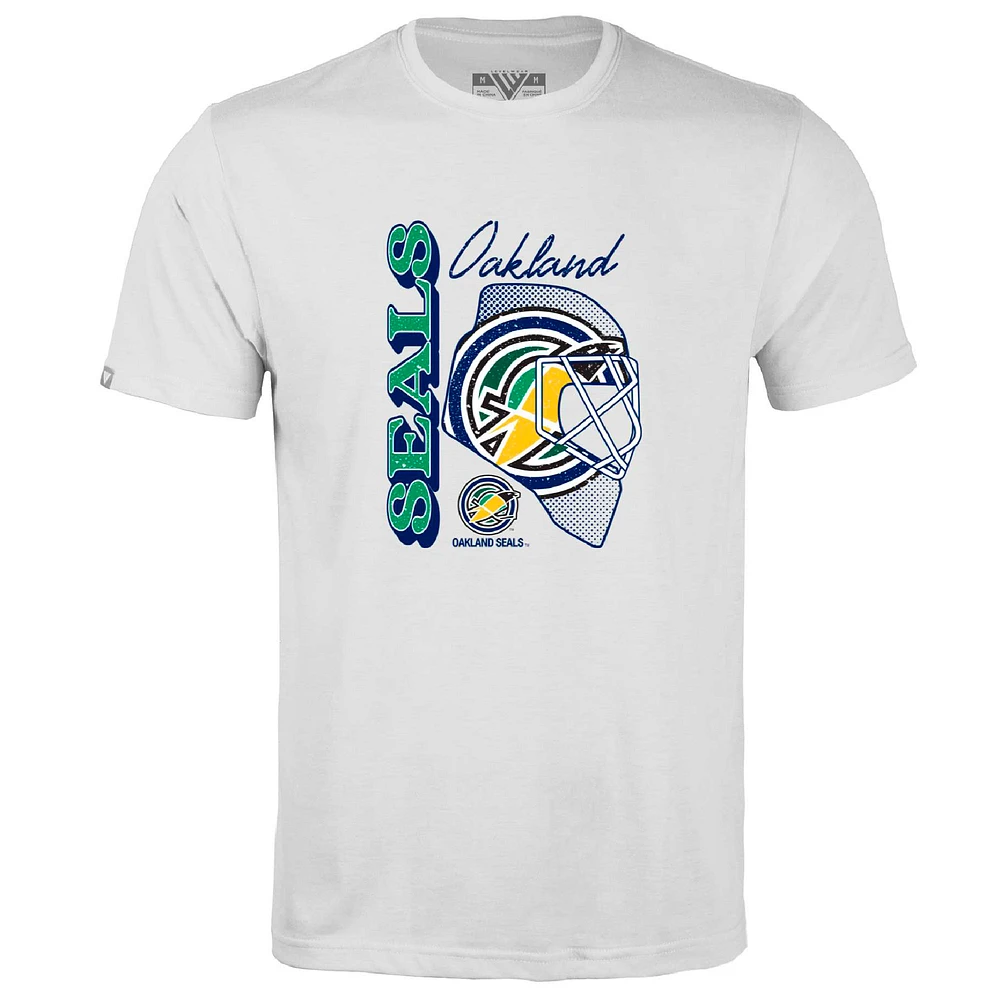 Men's Levelwear Oakland Seals Throwback Retro Richmond Netminder T-Shirt