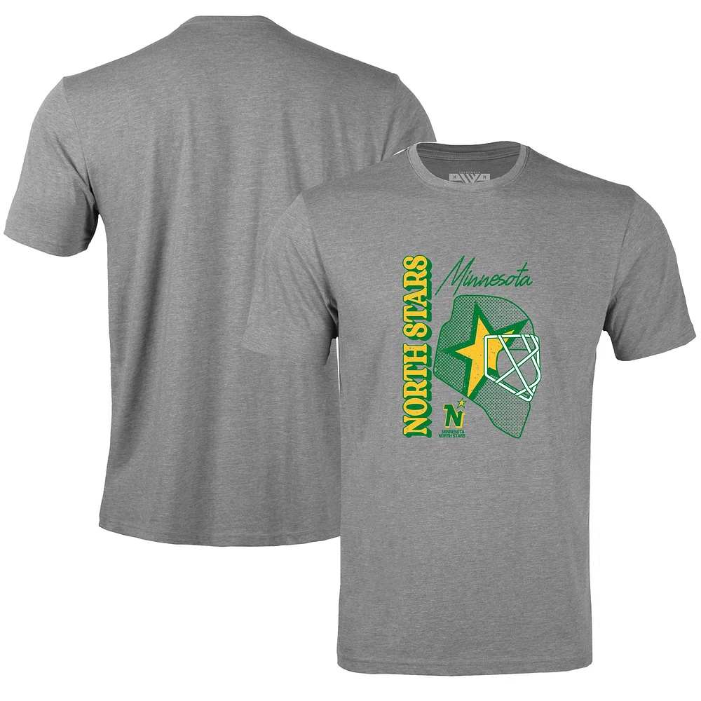 Men's Levelwear Gray Minnesota North Stars Retro Richmond Netminder T-Shirt