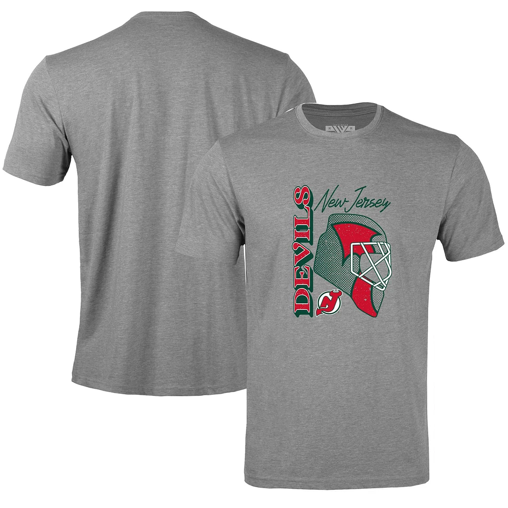 Men's Levelwear Gray New Jersey Devils Retro Richmond Netminder T-Shirt